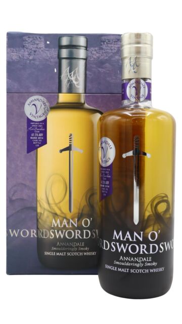 Annandale - Rare Vintage Man O' Sword - Single Bourbon Cask #102 2014 Whisky