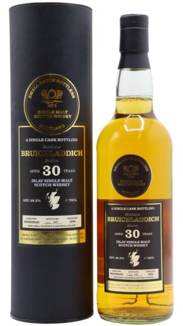 Bruichladdich - Small Batch Bottlers Single Cask Scotch 1991 30 year old Whisky
