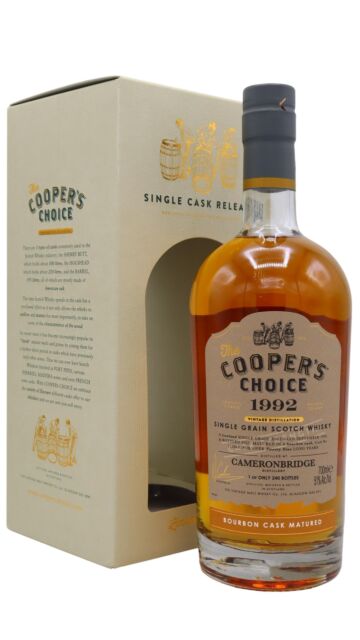 Cameronbridge - Cooper's Choice - Single Bourbon Cask #115060 1992 29 year old Whisky