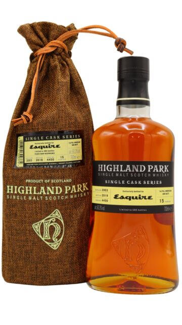 Highland Park - Esquire Exclusive Single Cask #4450 2003 15 year old Whisky