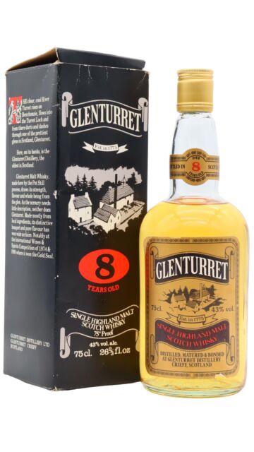 Glenturret - Single Highland Malt 8 year old Whisky (1970's Bottling) (75cl)