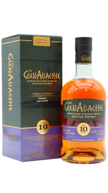 GlenAllachie - French Virgin Oak Finished Single Malt Scotch 10 year old Whisky