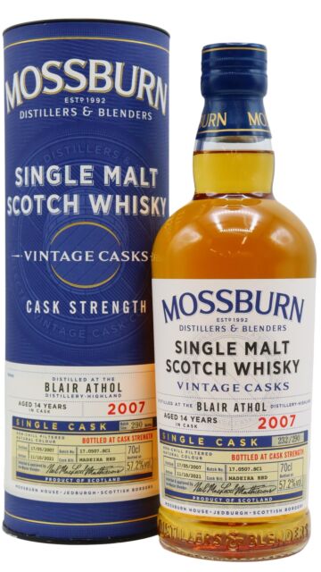 Blair Athol - Mossburn Vintage Casks Single Cask 2007 14 year old Whisky