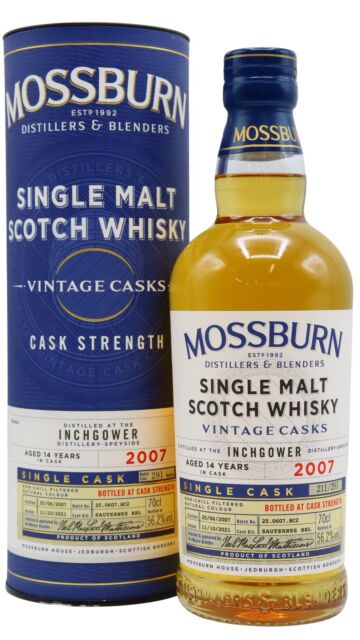 Inchgower - Mossburn Vintage Casks Single Cask 2007 14 year old Whisky