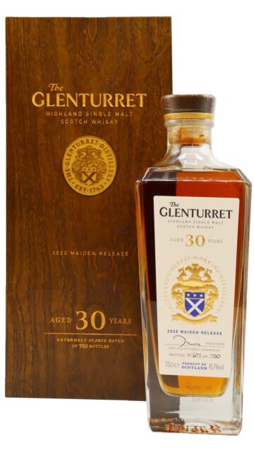 Glenturret - Maiden 2020 Release Single Malt Scotch 1990 30 year old Whisky