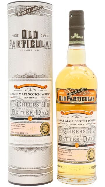 Benrinnes - Old Particular "Cheers To Better Days" Single Cask #15259 2009 12 year old Whisky