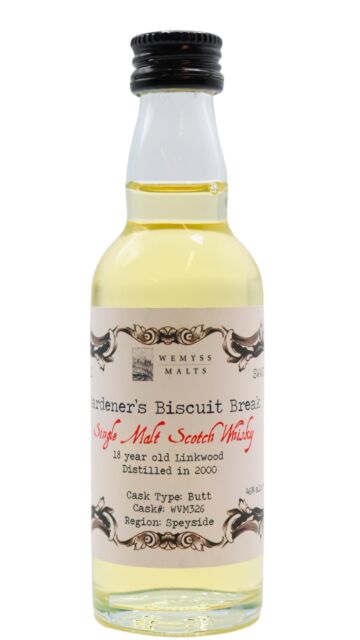 Linkwood - Wemyss Malts - Gardener's Biscuit Break 2000 18 year old Whisky Miniature