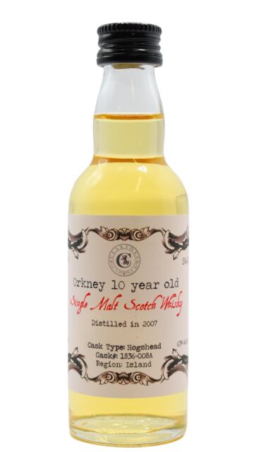 Undisclosed Orkney - Claxton's - Single Cask #1836-008A 2007 10 year old Whisky Miniature