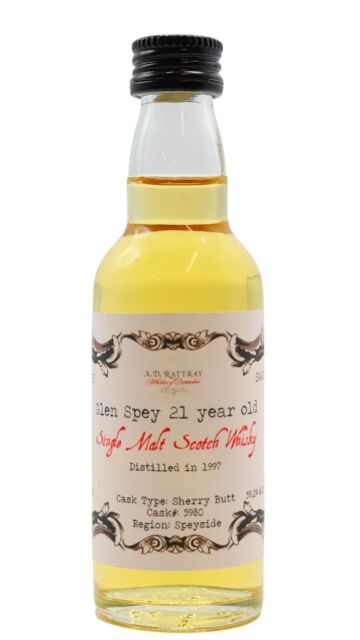Glen Spey - A.D. Rattray - Single Malt Scotch 1997 21 year old Whisky Miniature