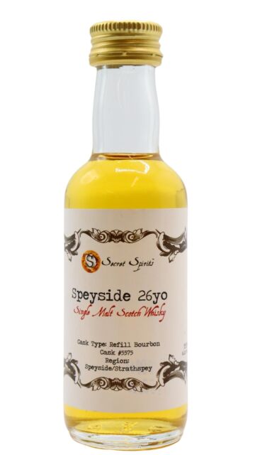 Undisclosed Speyside - Secret Spirits - Single Cask #5575 26 year old Whisky Miniature