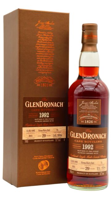 Glendronach - Batch 19 Single Oloroso Sherry Cask #71 1992 29 year old Whisky
