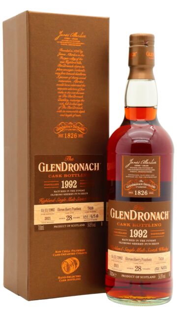 Glendronach - Batch 19 Single Oloroso Sherry Cask #7418 1992 28 year old Whisky