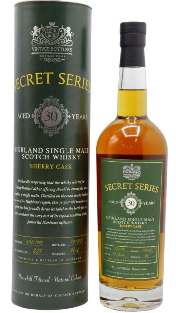 Undisclosed Highlands - Vintage Bottlers - The Secret Series No.1 1990 30 year old Whisky