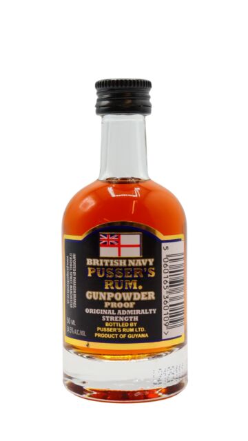 Pusser's - Gunpowder Proof Black Label Rum Miniature
