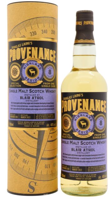 Blair Athol - Douglas Laing Provenance Single Cask #15649 2013 8 year old Whisky