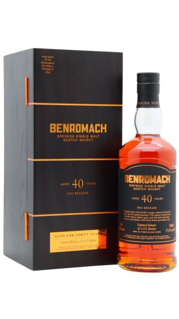 Benromach - Cask Strength 2022 Release Single Malt Scotch 1982 40 year old Whisky