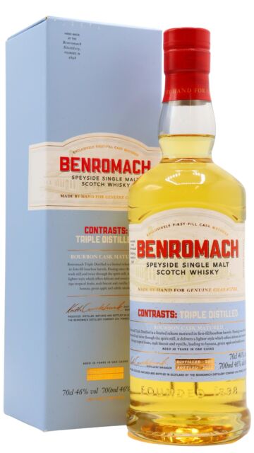 Benromach - Contrasts - Triple Distilled Single Malt Scotch 2011 10 year old Whisky