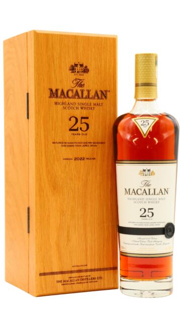 The Macallan - 2022 Release Sherry Oak Highland Single Malt Scotch 25 year old Whisky