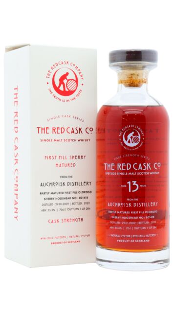 Auchroisk - Red Cask Co. - Single Sherry Cask #801418 2009 13 year old Whisky