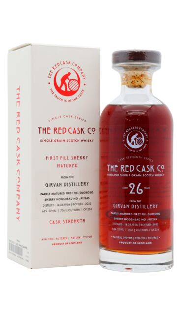 Girvan - Red Cask Co. - Single Sherry Cask #911245 1996 26 year old Whisky