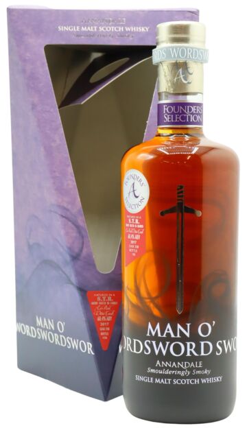 Annandale - Man O' Sword Founder's Selection - Single STR Cask #358 2017 5 year old Whisky
