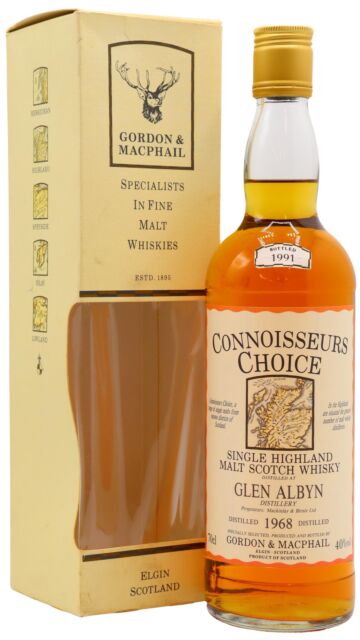 Glen Albyn (silent) - Connoisseurs Choice Single Malt Scotch 1968 23 year old Whisky