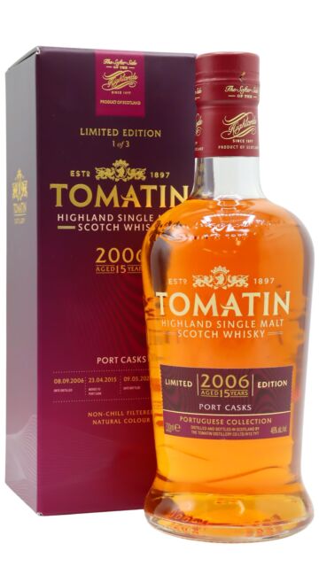 Tomatin - Portuguese Collection - Port Cask Highland Single Malt Scotch 2006 15 year old Whisky
