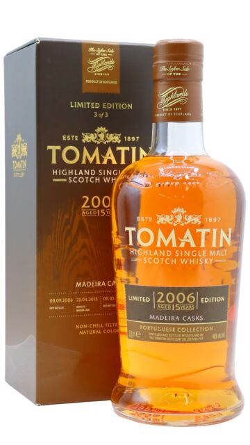 Tomatin - Portuguese Collection - Madeira Cask Highland Single Malt Scotch 2006 15 year old Whisky