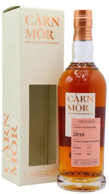 Glenburgie - Carn Mor Strictly Limited Oloroso Sherry Cask Finish Single Malt Scotch 2010 11 year old Whisky