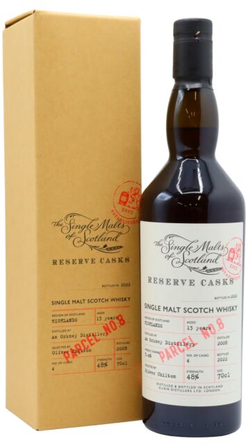 Undisclosed Orkney - Single Malts Of Scotland - Reserve Cask - Parcel #8 2008 13 year old Whisky