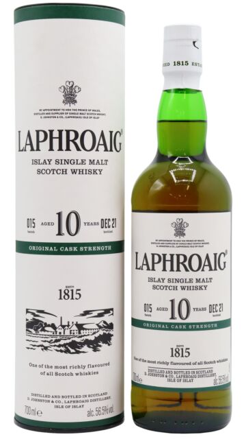Laphroaig - Cask Strength Batch 015 Islay Single Malt Scotch 10 year old Whisky