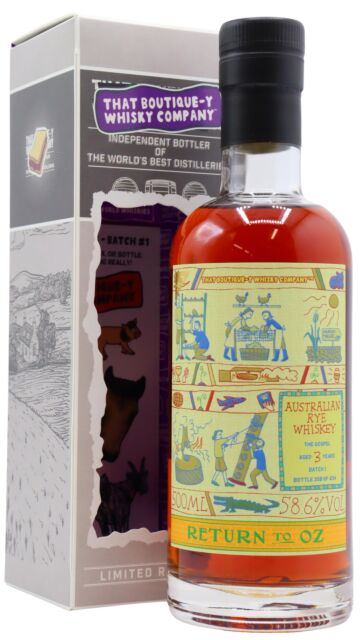 The Gospel - That Boutique-y Whisky Company Batch #1 Australian Rye 3 year old Whiskey