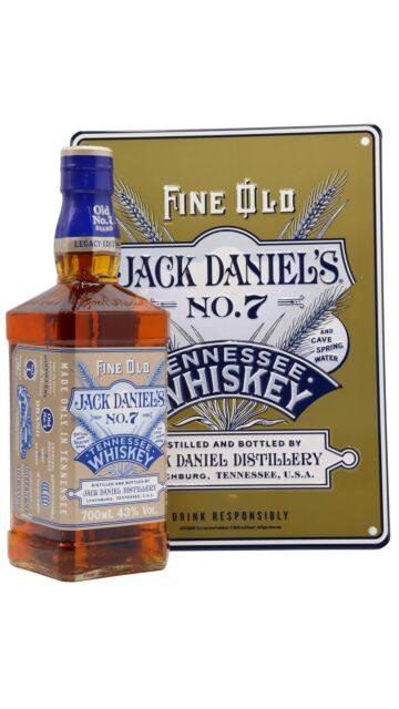 Jack Daniel's - Old No. 7 Legacy Edition 3 Tennessee Whiskey (Includes Bar Sign)