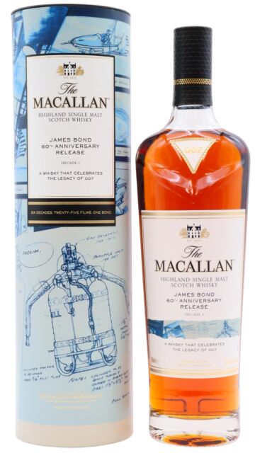 The Macallan - James Bond 60th Anniversary Release - Decade I Single Malt Scotch Whisky