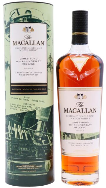 The Macallan - James Bond 60th Anniversary Release - Decade II Single Malt Scotch Whisky