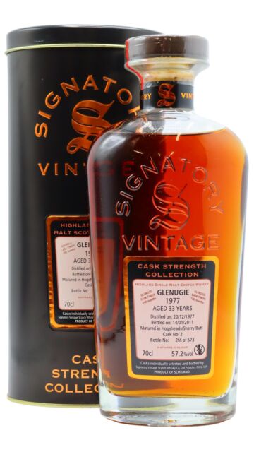 Glenugie (silent) - Signatory Vintage Cask Strength Collection Single Malt Scotch 1977 33 year old Whisky