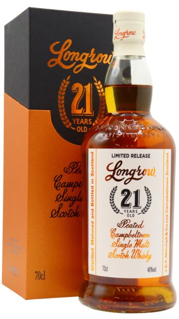 Longrow - 2022 Release Campbeltown Single Malt Scotch 21 year old Whisky