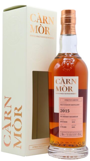 Miltonduff - Carn Mor Strictly Limited Pedro Ximenez Cask Finish Single Malt Scotch 2015 6 year old Whisky
