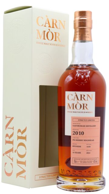 Glenburgie - Carn Mor Strictly Limited Pedro Ximenez Cask Finish Single Malt Scotch 2010 12 year old Whisky