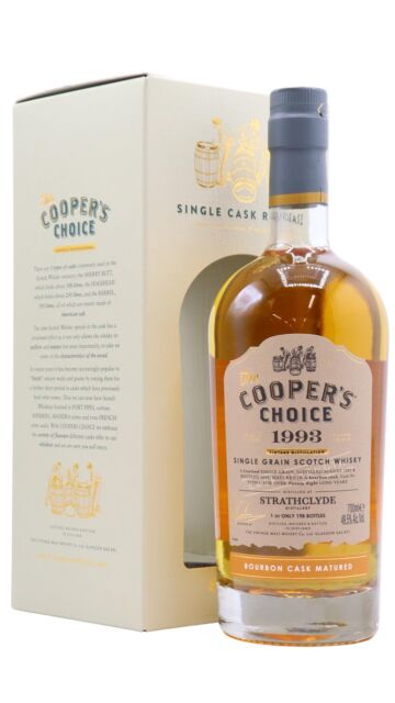 Strathclyde - Cooper's Choice - Single Bourbon Cask #243393 1993 28 year old Whisky