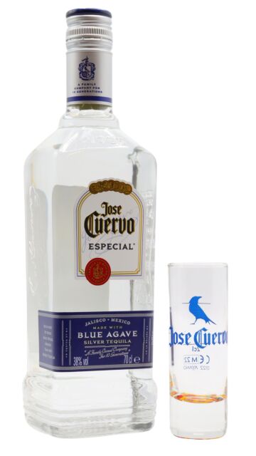 Jose Cuervo - Especial Silver Tequila (Includes Shot Glass)