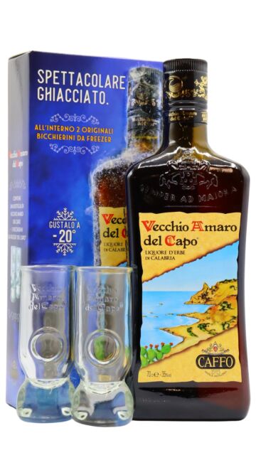 Vecchio Amaro Del Capo - Caffo Liqueur Glass Pack