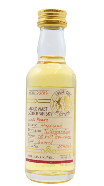 Tullibardine - A Whisky Tour Of Scotland Single Cask #659642 5 year old Whisky Miniature