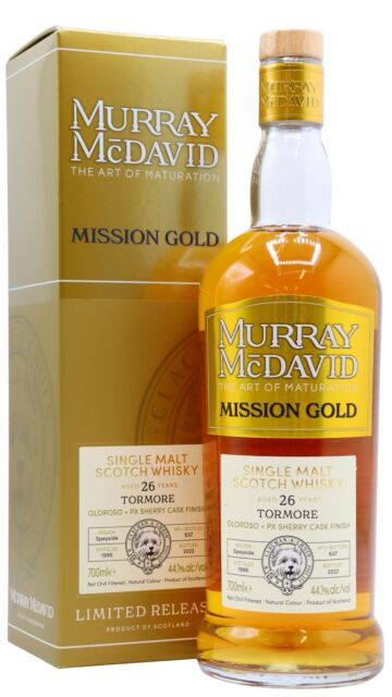 Tormore - Murray McDavid Mission Gold Series Oloroso & PX Sherry Cask Matured 1995 26 year old Whisky
