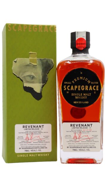 Scapegrace - Release III: Revenant - New Zealand Single Malt 3 year old Whisky