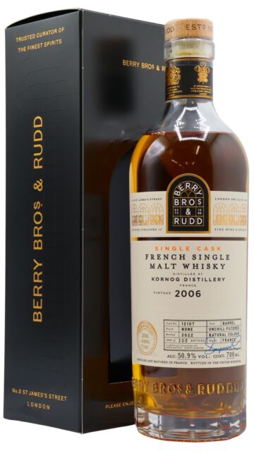Glann ar Mor - Kornog - Berry Bros & Rudd - Single Cask #12107 2006 16 year old Whisky