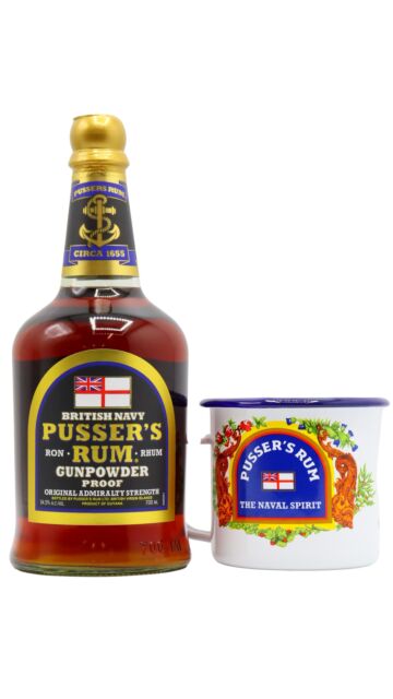 Pusser's - Gunpowder Proof Rum (Includes Metal Mug)