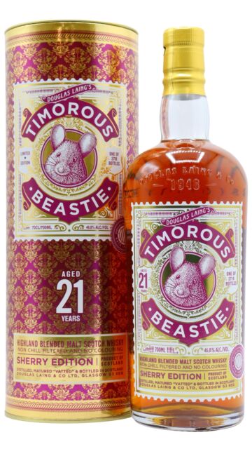 Timorous Beastie - Highland Blended Malt Scotch 21 year old Whisky