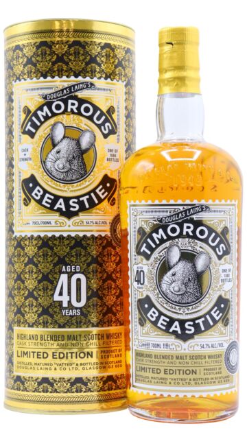 Timorous Beastie - Highland Blended Malt Scotch 40 year old Whisky