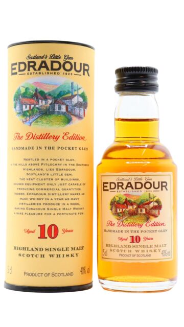 Edradour - Distillery Edition Single Malt Scotch 10 year old Whisky Miniature